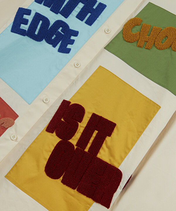 PATCH Lİ COLORBLOCK GÖMLEK-TW6260025126018-Ekru-GOMLEK