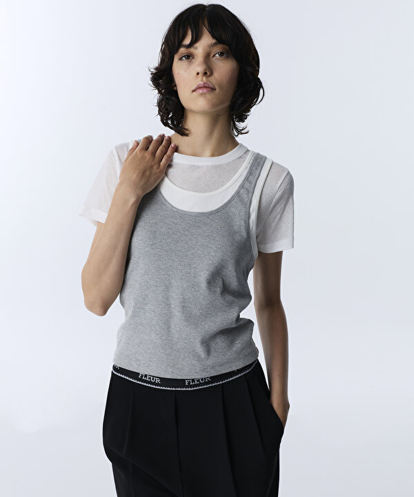 COLORBLOCK KATMANLI TİŞÖRT-TW6260070121005-Gri-Tişört