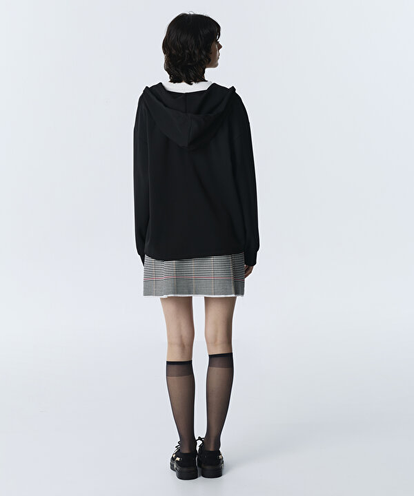 KAPÜŞONLU ÇİFT PARÇA SWEATSHIRT-TW6260091106001-Siyah-SWEATSHIRT