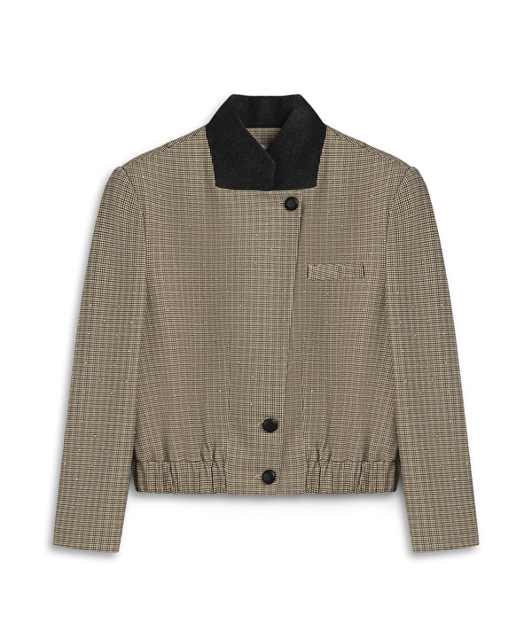 HOTFIX Lİ KAZAYAĞI DESEN BLAZER-TW6260106123022-Haki-Blazer