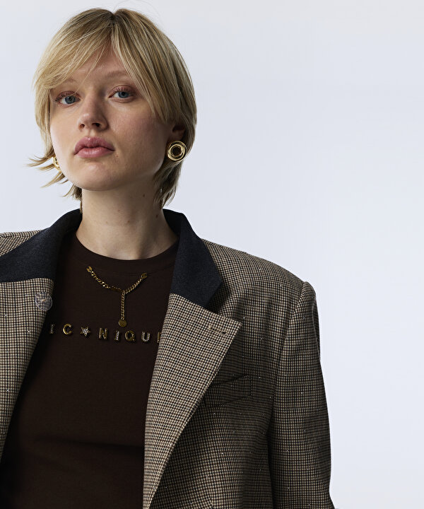 HOTFIX Lİ KAZAYAĞI DESEN BLAZER-TW6260106123022-Haki-Blazer