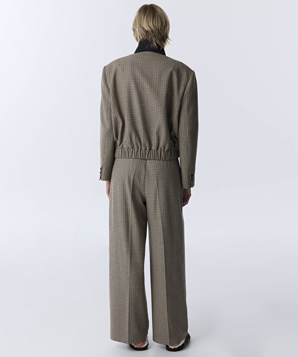 HOTFIX Lİ KAZAYAĞI DESEN BLAZER-TW6260106123022-Haki-Blazer
