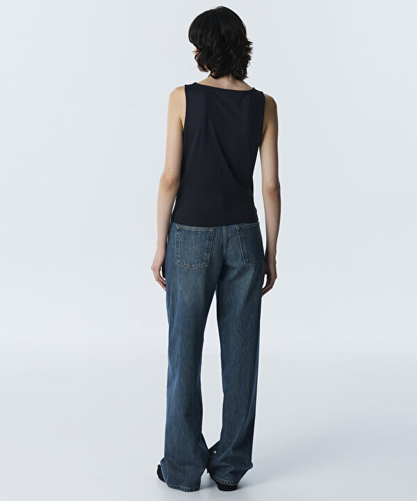 ASKILI BASIC TİŞÖRT-TW6260152114001-Siyah-Örme Atlet