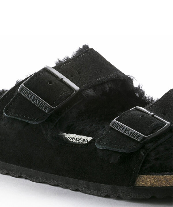 BIRKENSTOCK ARIZONA BIG BUCKLE SHEARLING LEOI TERLİK-T00000037026001-Siyah-Terlik