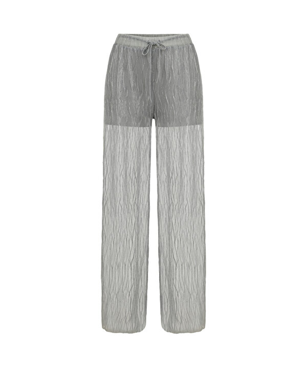 PARLAK İPLİKLİ DOKULU PANTOLON-TS1260003210005-Gri-Pantolon