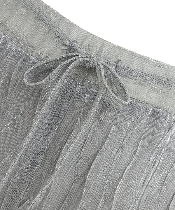 PARLAK İPLİKLİ DOKULU PANTOLON-TS1260003210005-Gri-Pantolon