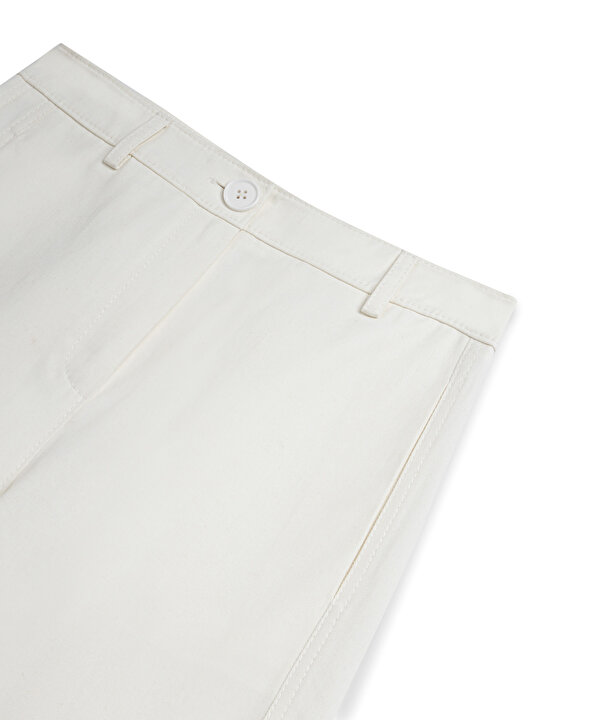 YÜKSEK BEL BARREL FİT PANTOLON-TS1260003235018-Ekru-Pantolon
