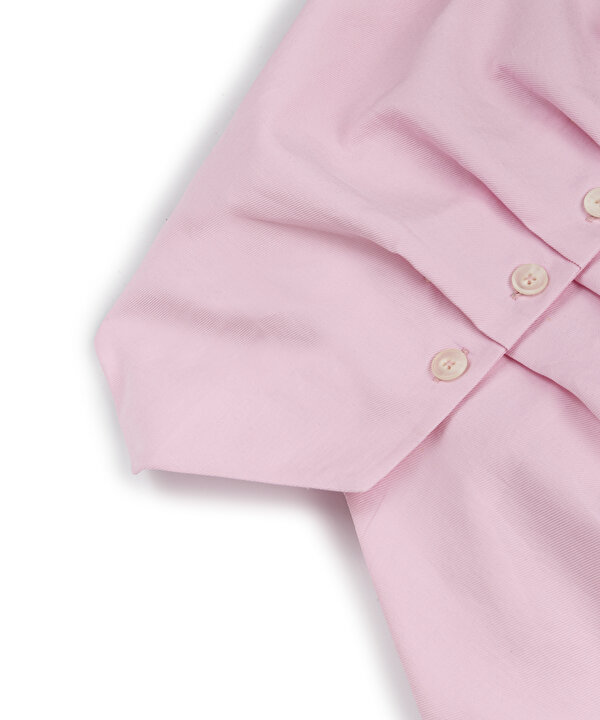 PİLELİ CROP BLUZ-TS1260006291033-Pembe-Bluz