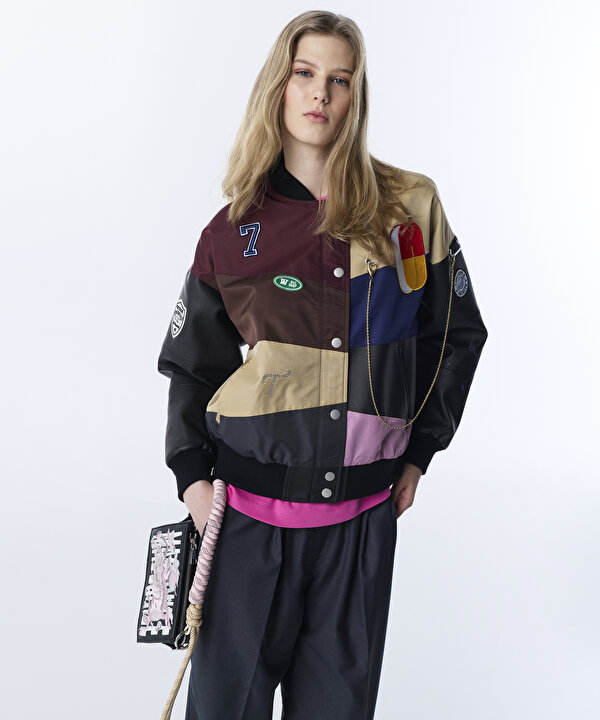 COLORBLOCK BOMBER MONT-TS1260012008001-Siyah-Mont