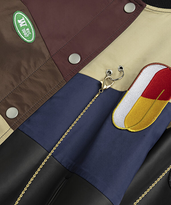 COLORBLOCK BOMBER MONT-TS1260012008001-Siyah-Mont