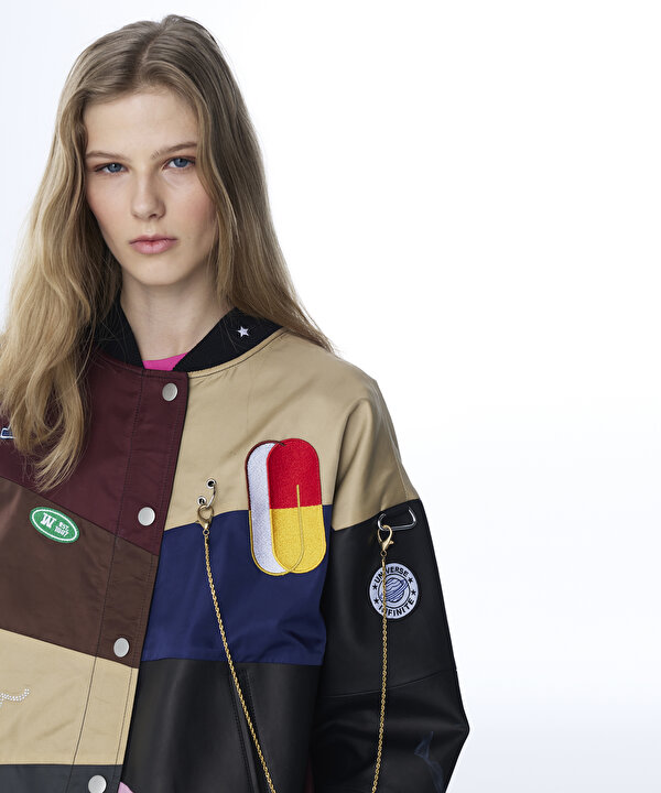 COLORBLOCK BOMBER MONT-TS1260012008001-Siyah-Mont