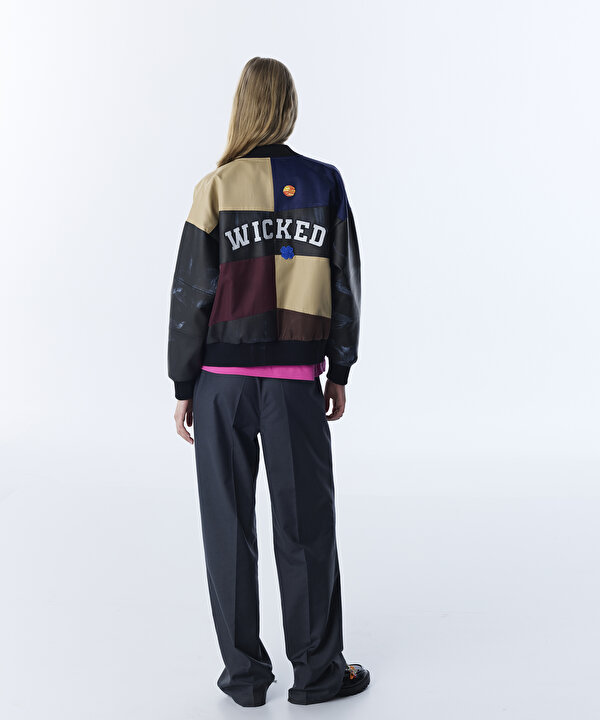 COLORBLOCK BOMBER MONT-TS1260012008001-Siyah-Mont