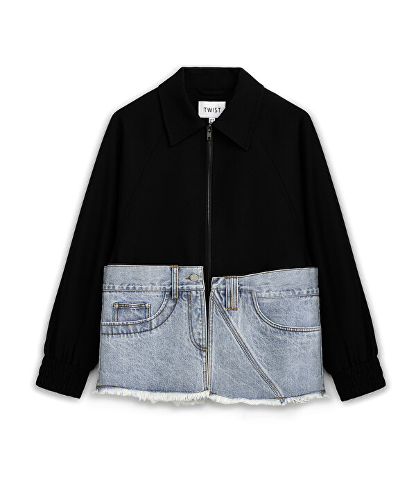DENİM MIX RAW EDGE MONT-TS1260012012001-Siyah-Mont