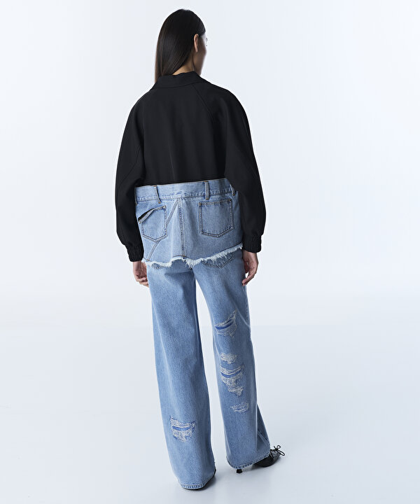 DENİM MIX RAW EDGE MONT-TS1260012012001-Siyah-Mont
