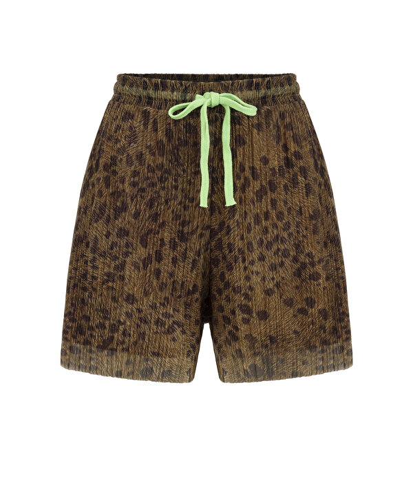 ANIMAL PRINT ŞORT-TS1260013092074-Kahverengi-Şort