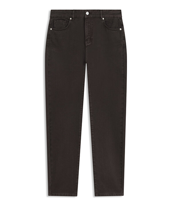 MOM FİT JEAN PANTOLON-TS1260018027074-Kahverengi-Jean Pantolon