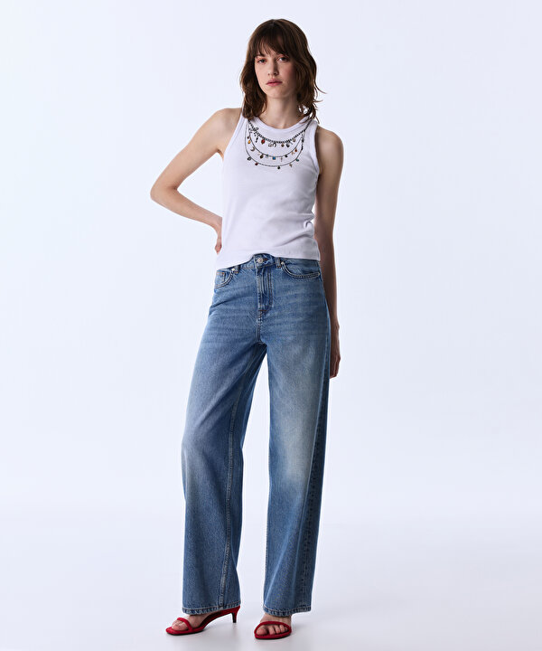 JEAN PANTOLON-TS1260018051629-İndigo-Jean Pantolon