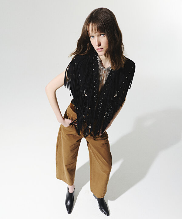 CHARM LI BARREL FİT JEAN PANTOLON-TS1260018053021-Taba-Jean Pantolon