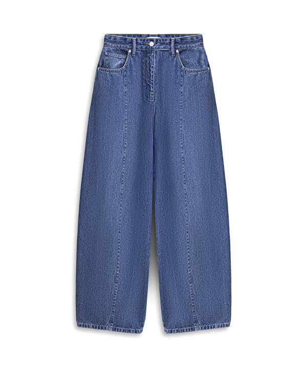 BARREL FİT JEAN PANTOLON-TS1260018079629-İndigo-Jean Pantolon