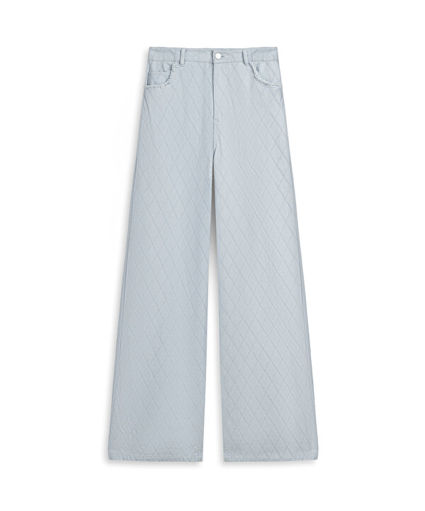 BONCUKLU KORDONLU JEAN PANTOLON-TS1260018082028-Açık Mavi-Jean Pantolon
