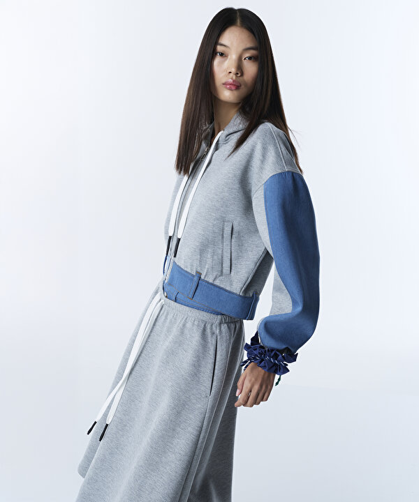 COLORBLOCK SWEATSHIRT-TS1260091011126-Gri-SWEATSHIRT