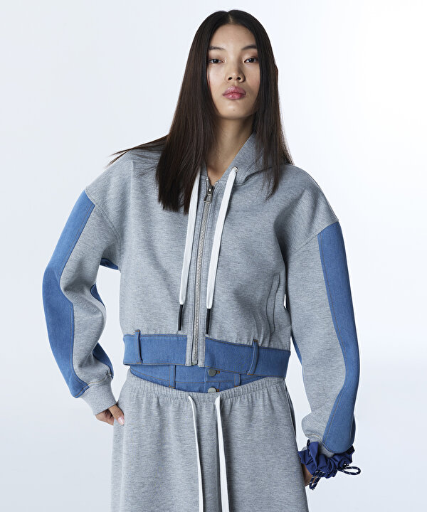 COLORBLOCK SWEATSHIRT-TS1260091011126-Gri-SWEATSHIRT