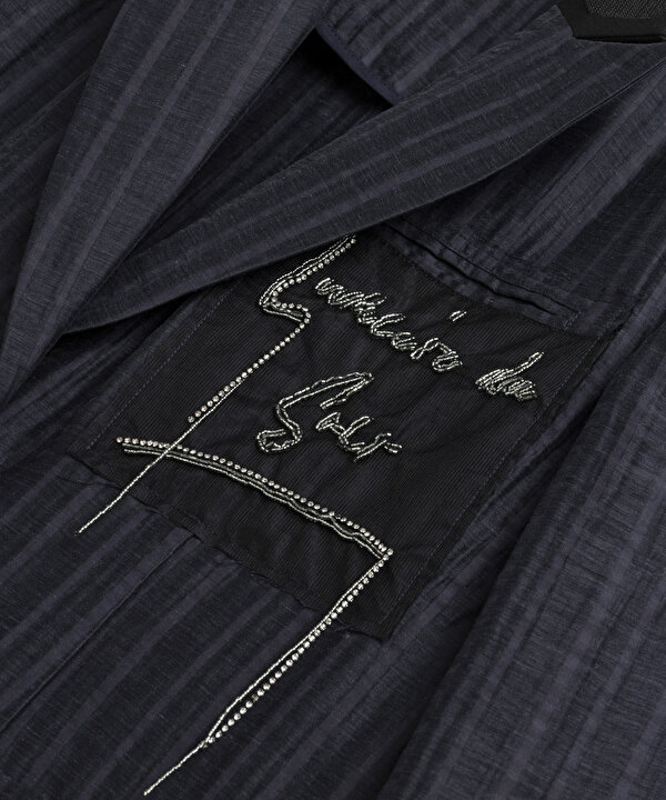PATCH Lİ VATKALI BLAZER-TS1260106020015-Lacivert-Blazer