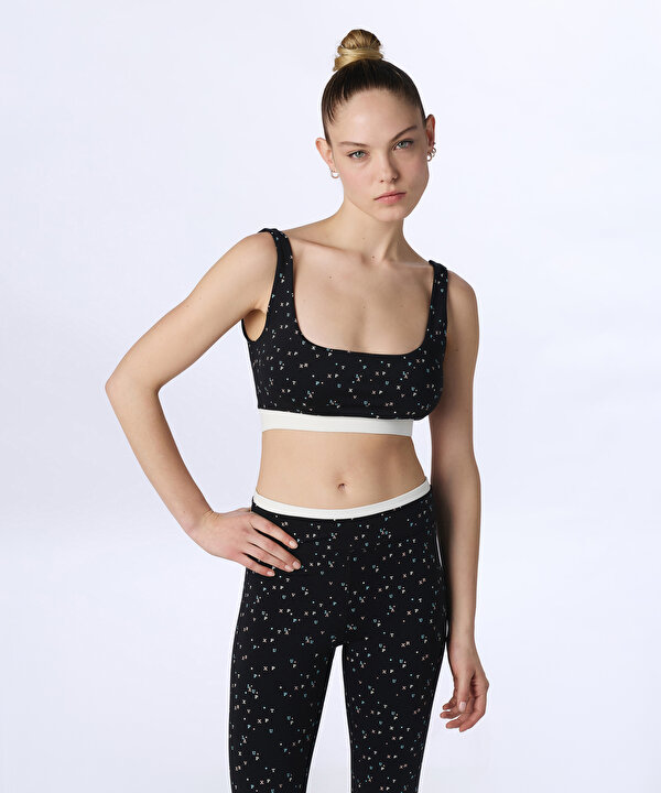 BASKILI COLORBLOCK TAYT-TS1260131001001-Siyah-Tayt
