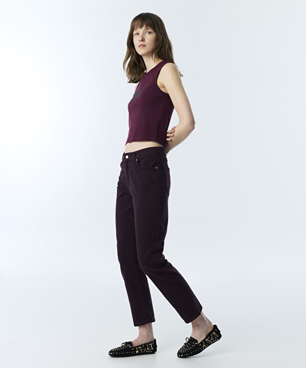 JEAN PANTOLON-TW6250018080008-Mürdüm-Jean Pantolon
