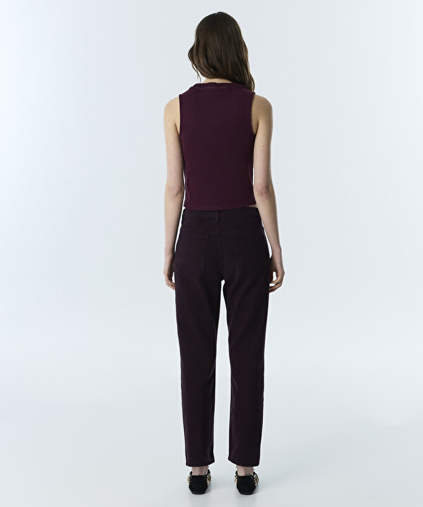 JEAN PANTOLON-TW6250018080008-Mürdüm-Jean Pantolon