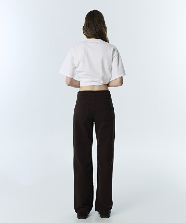 JEAN PANTOLON-TW6250018081074-Kahverengi-Jean Pantolon