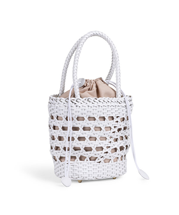 ÖRGÜ BUCKET ÇANTA-TS1260052049002-Beyaz-Çanta