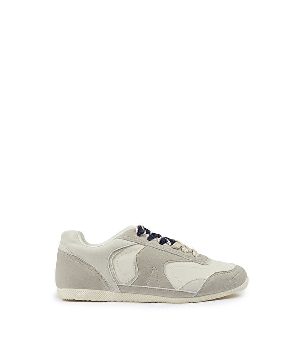 ÇİFT BAĞCIKLI COLORBLOCK SNEAKER-TS1260062004096-Kırık Beyaz-Sneaker