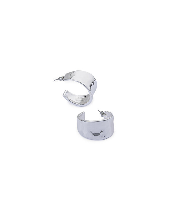 METAL KÜPE-TS1260068074122-Gümüş-Küpe