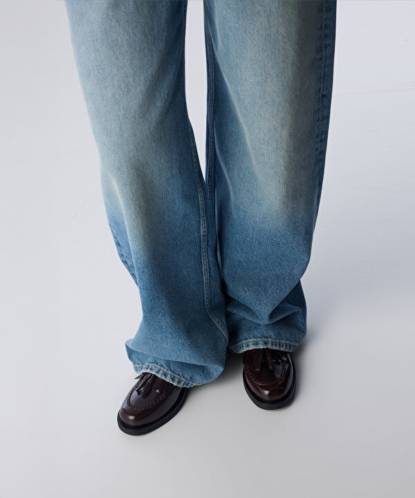 PÜSKÜLLÜ LOAFER -TW6250030017006-Koyu Kahverengi-Düz Ayakkabı