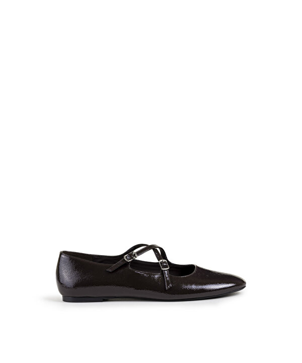 ÇAPRAZ BANTLI BABET-TW6250030032035-Bordo-Düz Ayakkabı