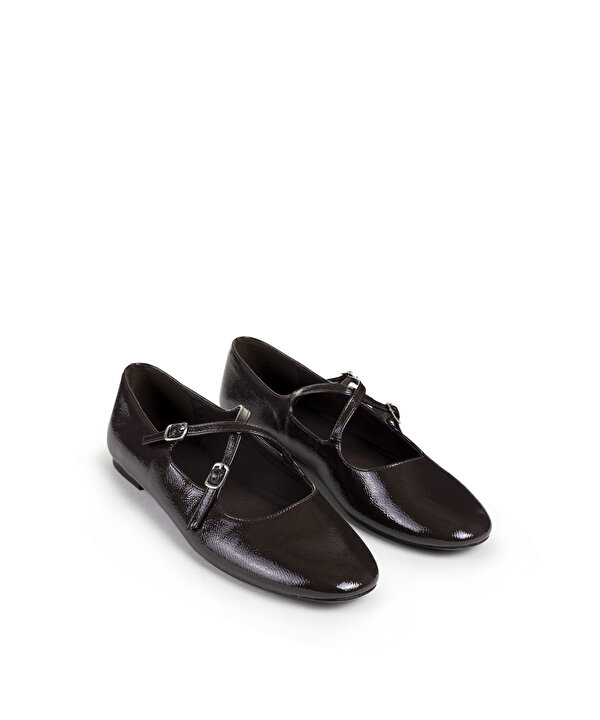ÇAPRAZ BANTLI BABET-TW6250030032035-Bordo-Düz Ayakkabı