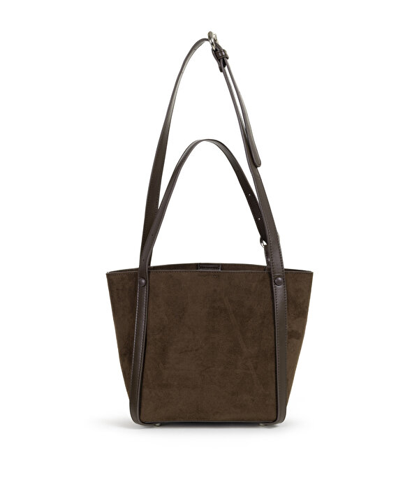 KARMA AKSESUARLI BUCKET ÇANTA-TW6250052085074-Kahverengi-Çanta