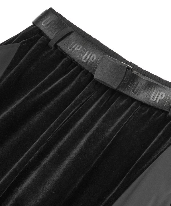 KADİFE VE TEKNİK KUMAŞ MIX PANTOLON-TW6260003250001-Siyah-Pantolon