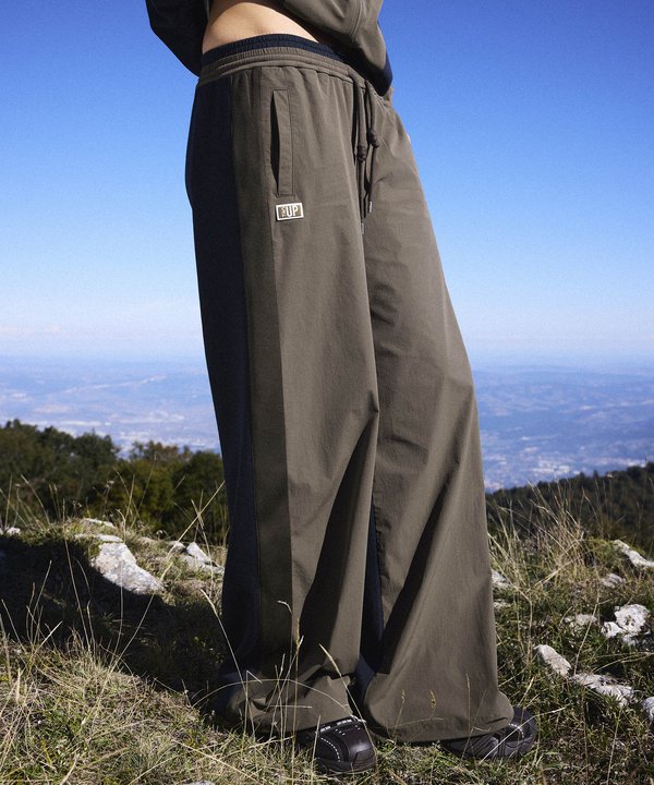 KUMAŞ MIX COLORBLOCK PANTOLON-TW6260003251074-Kahverengi-Pantolon