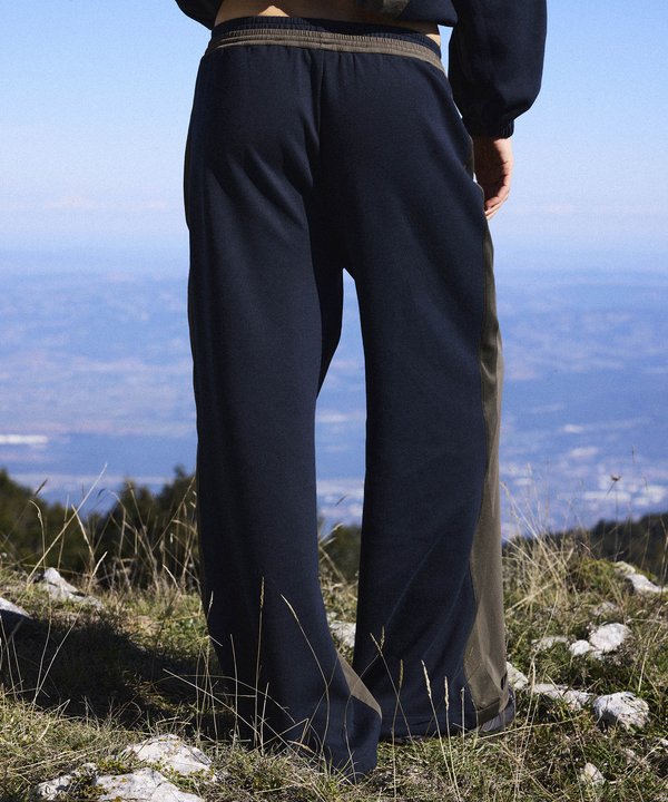 KUMAŞ MIX COLORBLOCK PANTOLON-TW6260003251074-Kahverengi-Pantolon