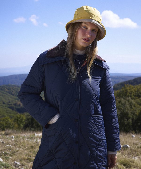 KONTRAST YAKA KAPİTONE MONT-TW6260012302015-Lacivert-Mont