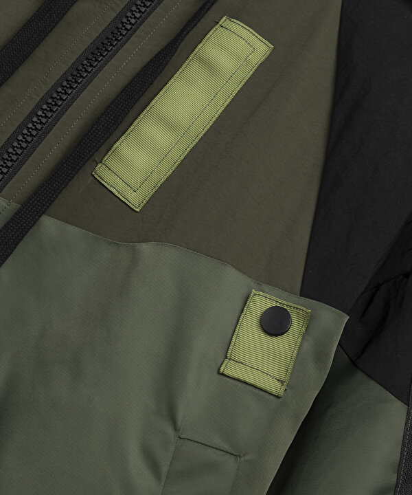KUMAŞ MIX COLORBLOCK MONT-TW6260012430022-Haki-Mont