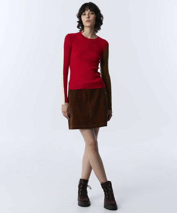 COLORBLOCK TRİKO-TW6260050172034-Kırmızı-Triko