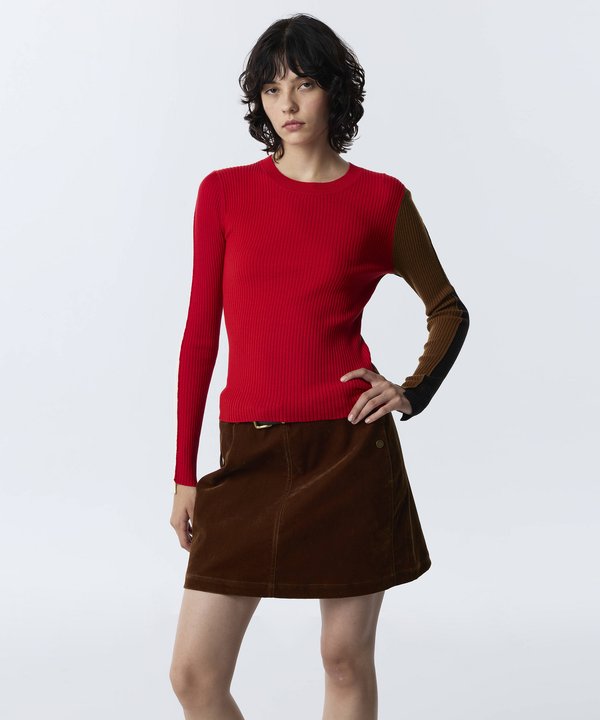 COLORBLOCK TRİKO-TW6260050172034-Kırmızı-Triko
