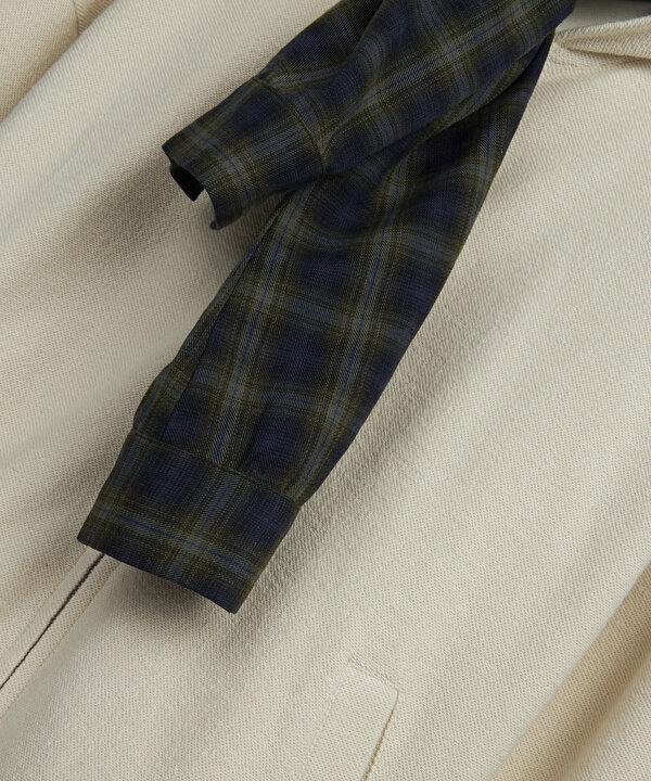 ÇİFT PARÇA GÖRÜNÜM SWEATSHIRT-TW6260091113018-Ekru-SWEATSHIRT