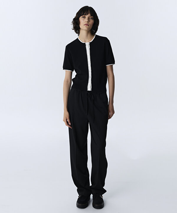 COLORBLOCK TRİKO HIRKA-TW6260150120001-Siyah-Hırka