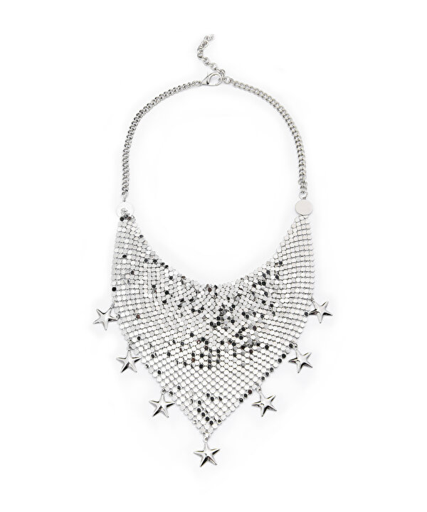 YILDIZ FİGÜRLÜ METAL KOLYE-TW6260051050122-Gümüş-Kolye