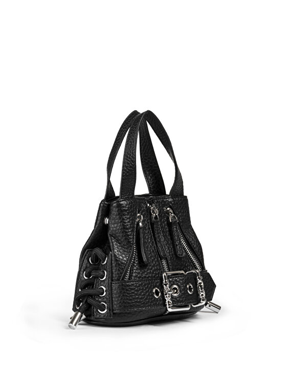 METAL FERMUARLI VE TOKALI ÇANTA -TW6260052044001-Siyah-Çanta