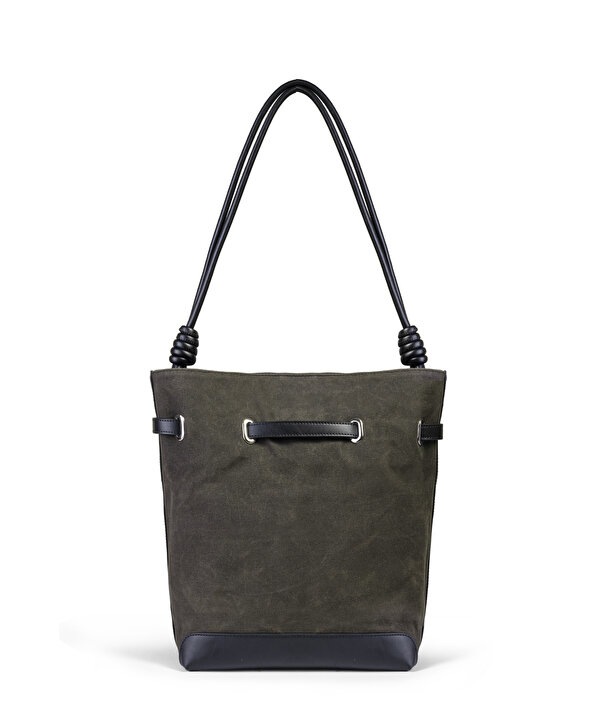 KONTRAST TOKALI BUCKET ÇANTA-TW6260052048022-Haki-Çanta